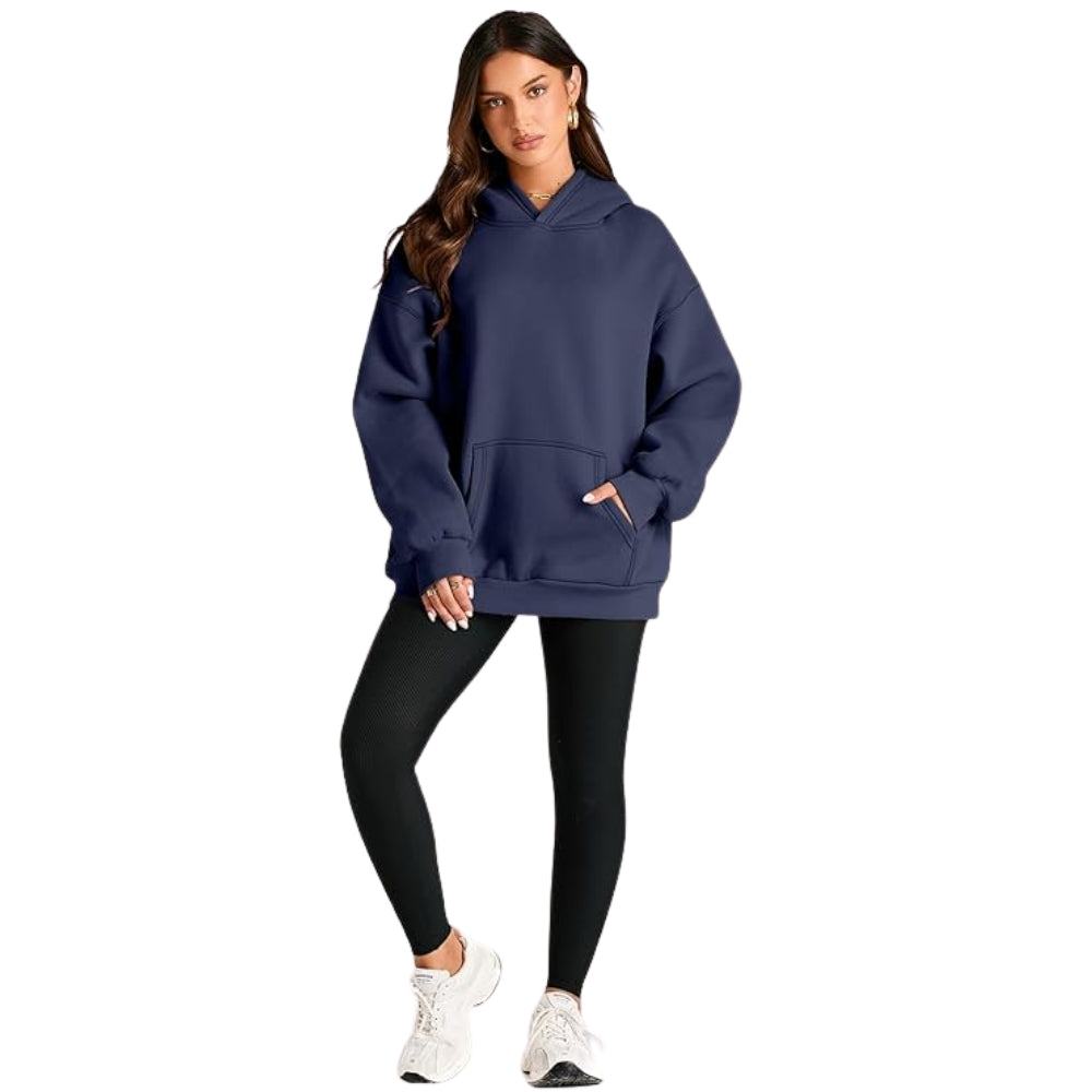 Over Size Hoodie 350 GSM - Navy Blue