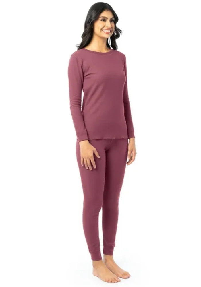 Women's Full-Body Thermal Warmer Suit - Maroon